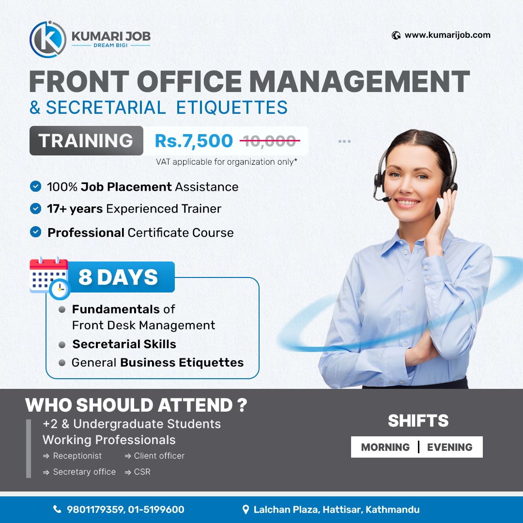 Front Office Management & Secretarial Etiquettes Training